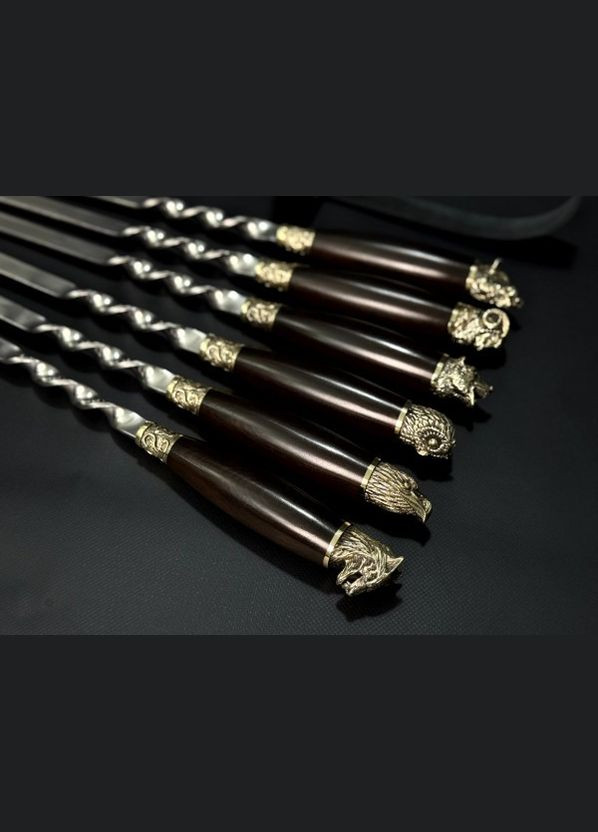 Набір шампурів у сагайні Люкс Звірі 6 предметів 47330168 NB Art (346152119)