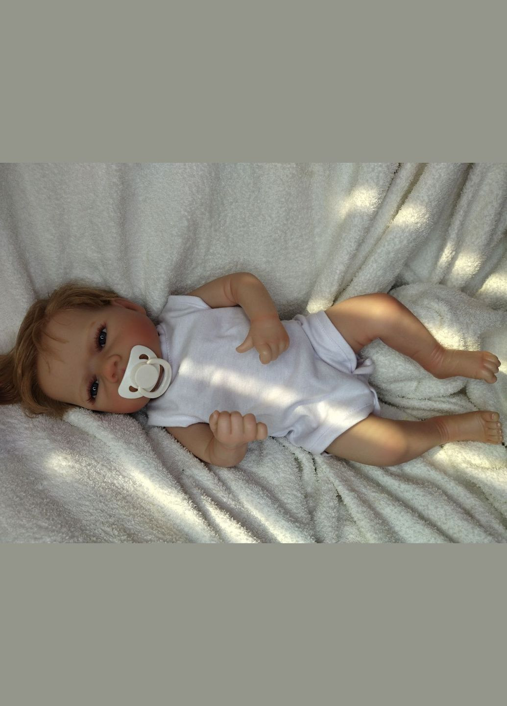 Лялька Реборн дівчинка новонароджена вініл-силіконова можна купати 42 см (М1342058) NPK (301021255)
