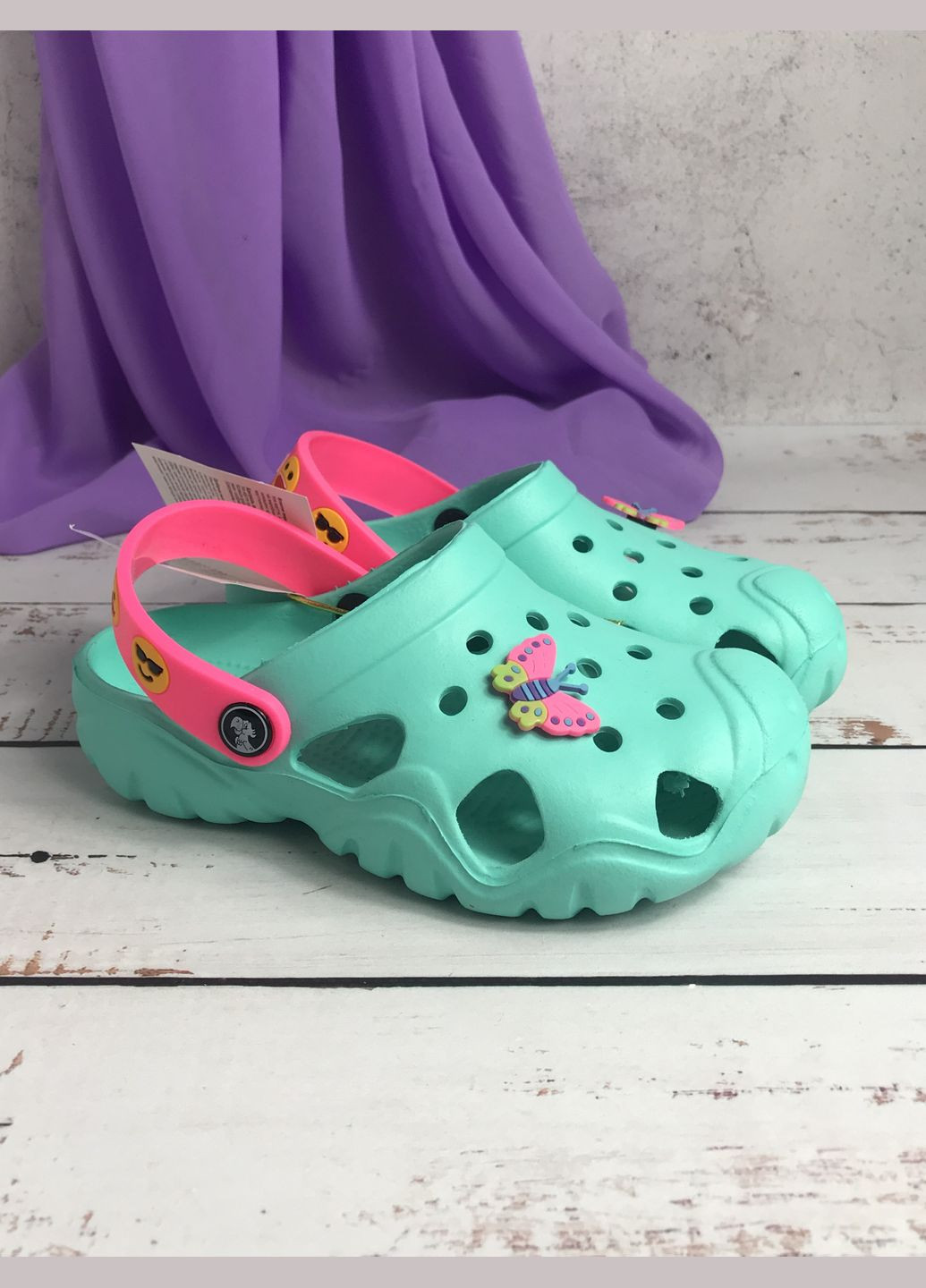 Крокси сабо дитячі для дівчинки Бірюзовий (791) Jose Amorales (334732250)