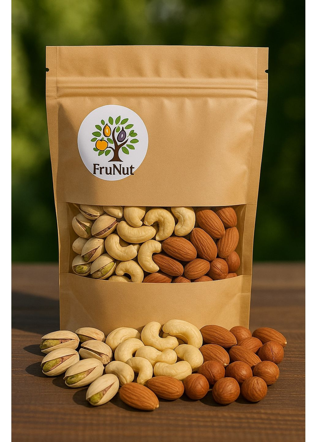 Преміум мікс, (Фісташки, Кеш’ю, Мигдаль, Фундук) 500 г FruNut (364926831)