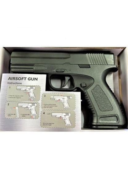 Страйкбольный пистолет Glock 18 G39 металл черный Galaxy (354823824)