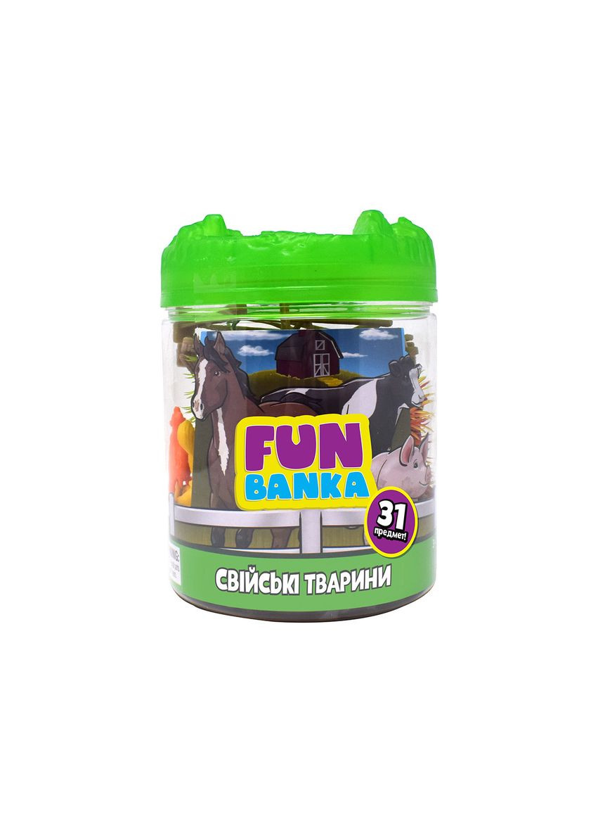 Ігровий міні-набір «Свійські тварини» Fun Banka Домашні тварини Фан Банка No Brand (342374305)