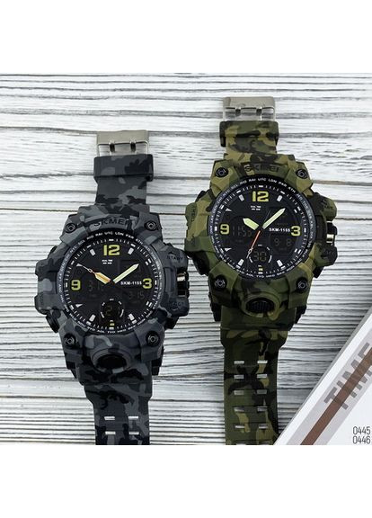 Часы 1155B военный зеленый кварцевые мужские спортивные с будильником и секундомером ProDobro (367264988)