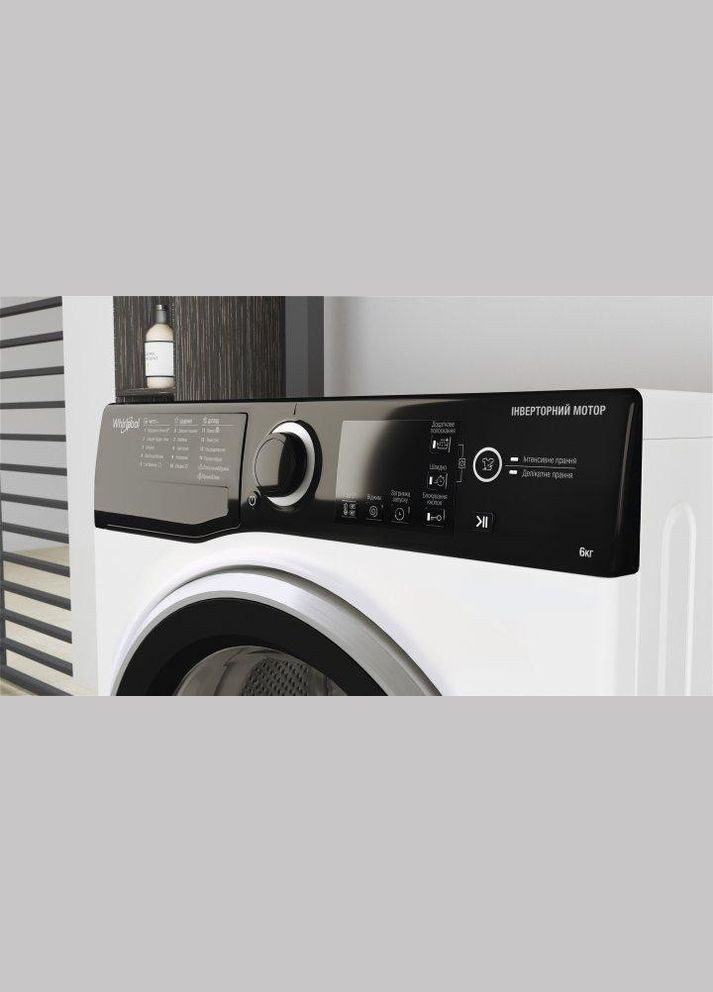 Стиральная машина узкая WRBSB 6228 B UA WHIRLPOOL (332979352)