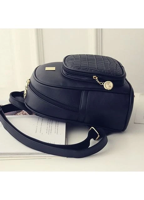 Маленький жіночий чорний рюкзачок No Brand (384252997)