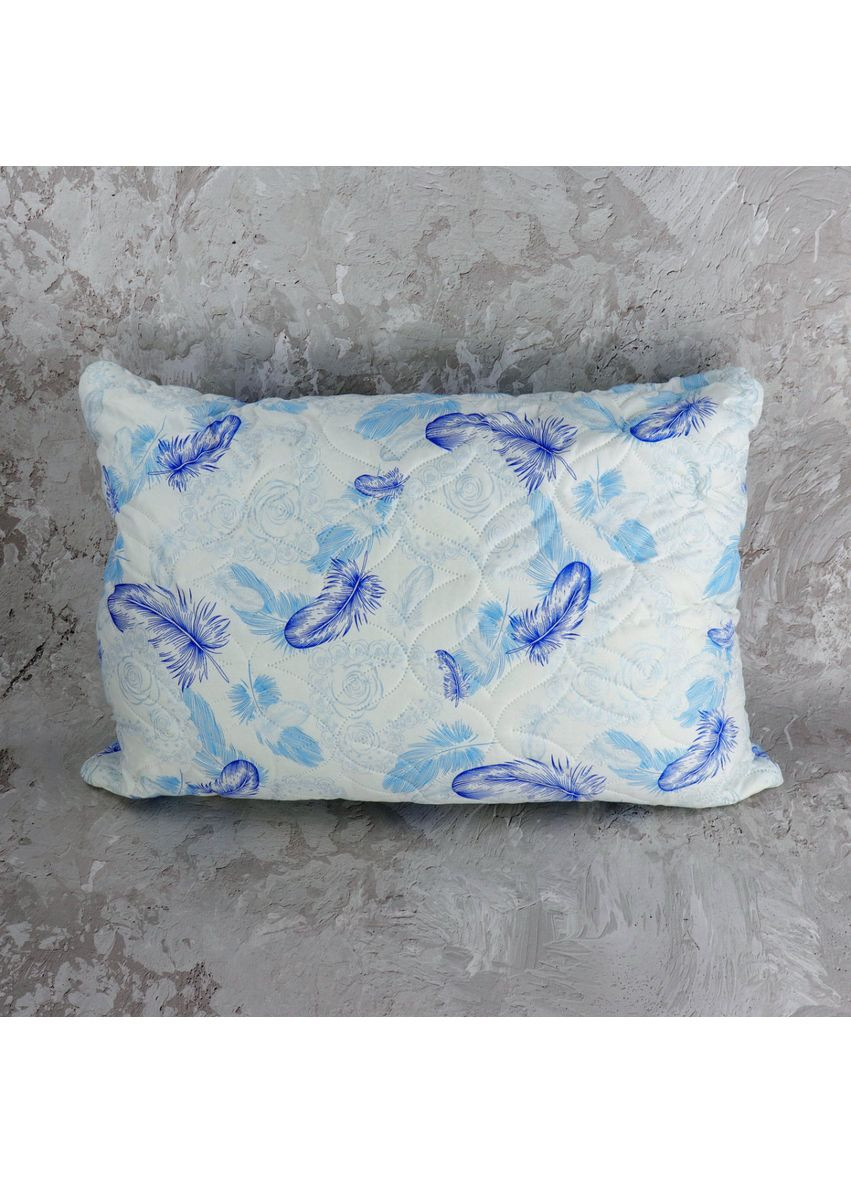 Стегана подушка 50х70 із штучного лебяжого пуху на замку від українського виробника 55096 Moda (368783965)