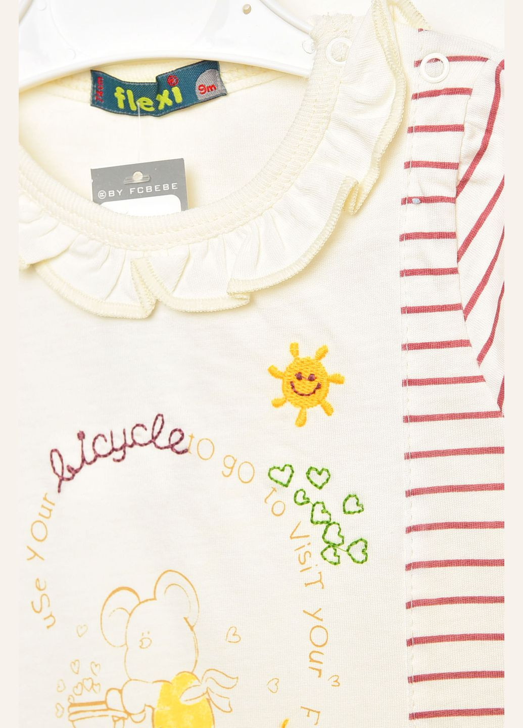 Человечек детский для девочки молочного цвета Let's Shop (340403213)