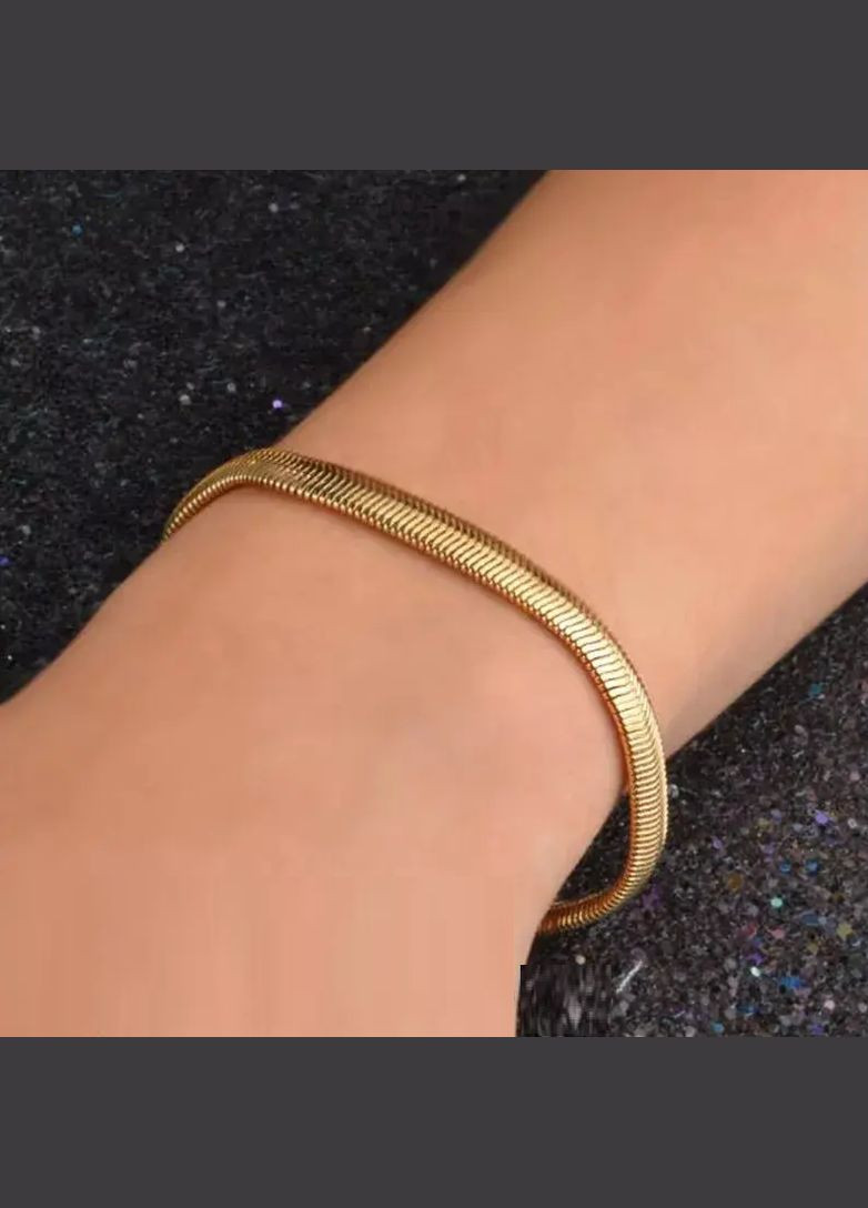 Браслет Pulseiras толстая цепочка змейка 18К мужской No Brand (338436397)