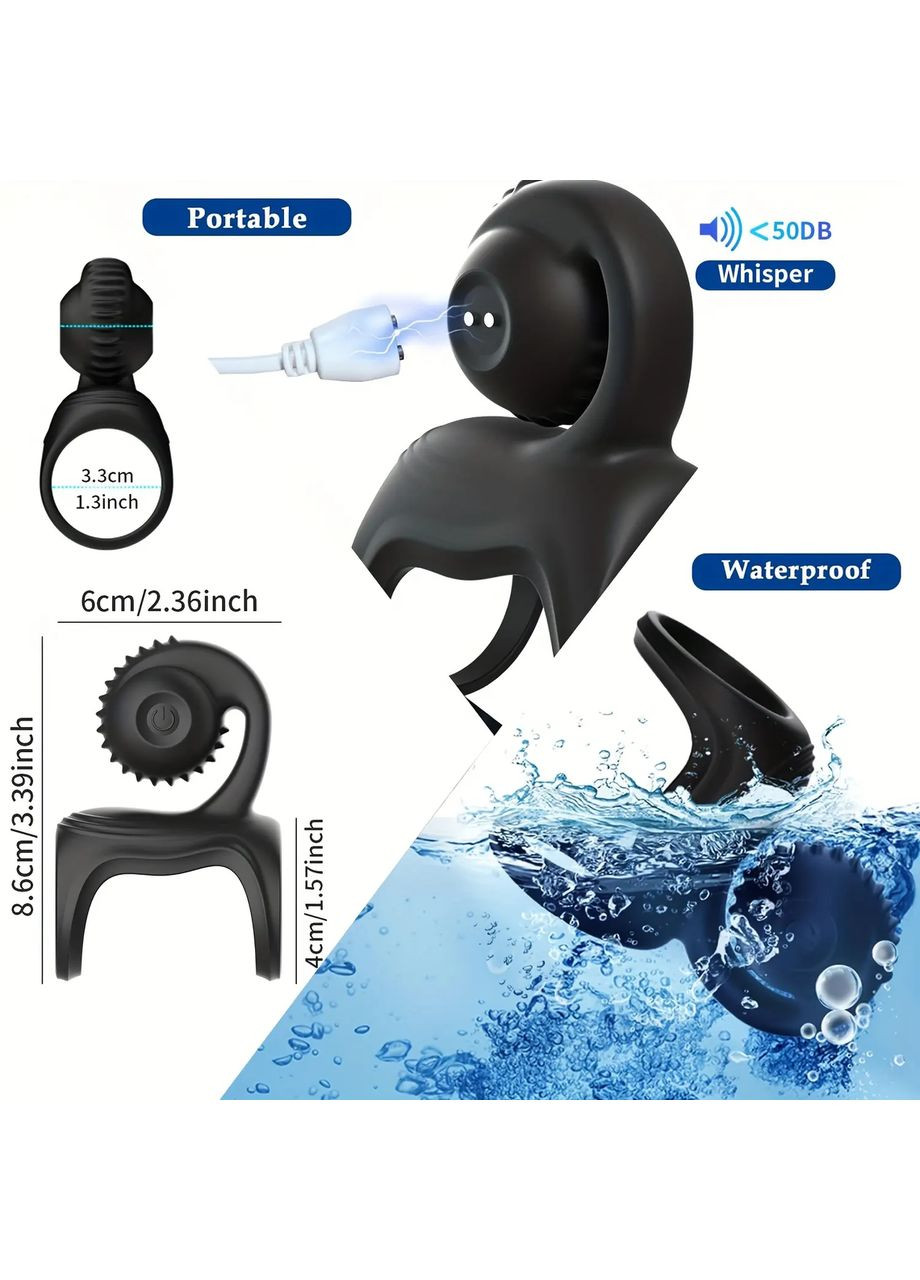 Ерекційне вібро-кільце Legendary Duo USB Focus (370203124)