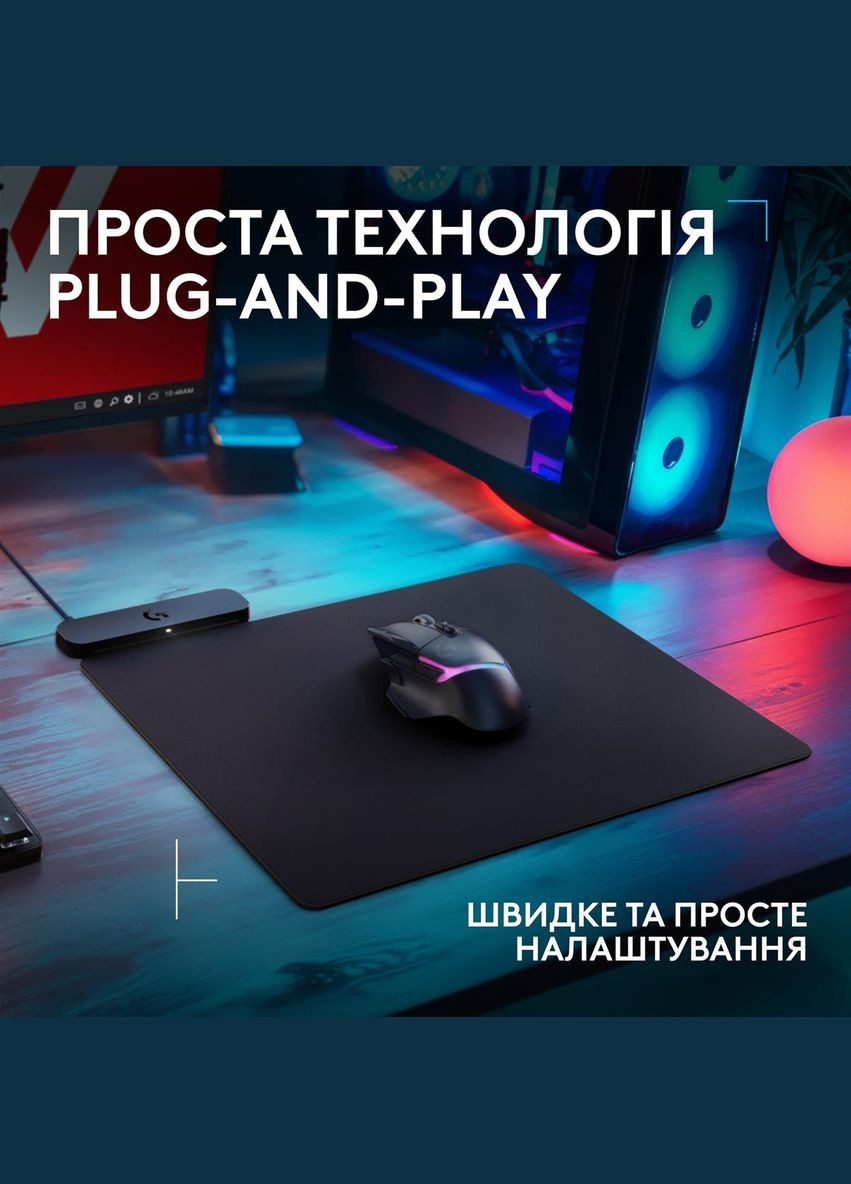 Ігрова поверхня G PowerPlay 2 Black (947-000003) Logitech (336957123)