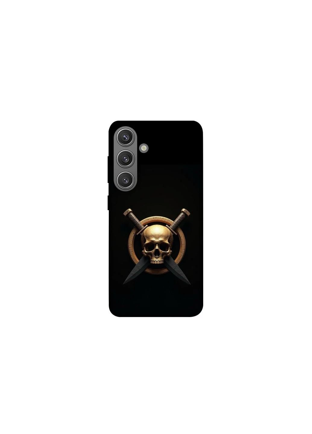 Чехол на Samsung Galaxy S24 Golden Skull Frontalka (354195900)