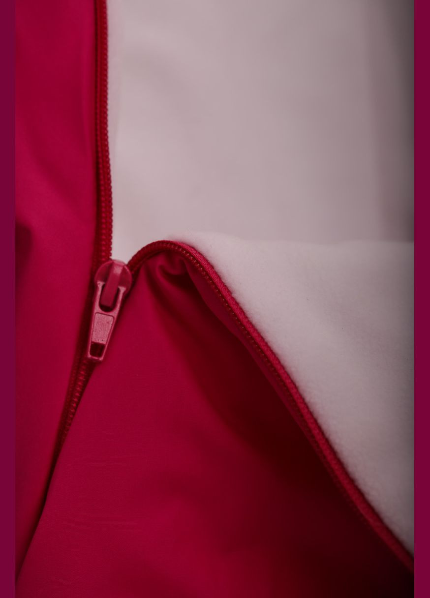 Рожевий зимній комбінезон для дівчинки на холлофайбері рюша малиновий 104 см (28693) BABYKROHA