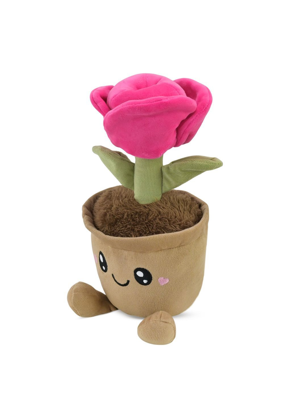 Мягкая игрушка «Вазон с цветами», высота 27 см, в ассортименте - No Brand C6601 (371925925)