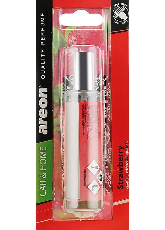 Аромадифузор для авто "Клубника" Perfume Strawberry 35ml (905673-41030) Areon (365799982)