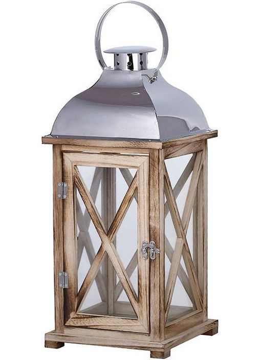 Подсвечник-фонарик Nottingham для интерьера 19х19см высота 43см стеклянный светильник для дома BonaDi (368988836)