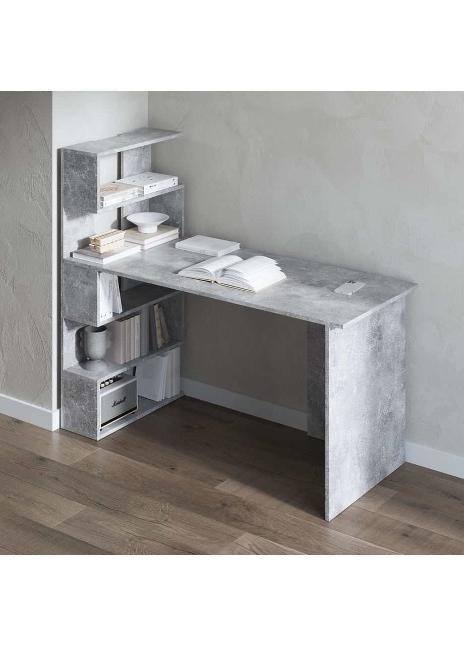 Cтел комп'ютерний, письмовий із полицями зліва 1420x1230x600 (hm-24-bt) VAYS (363134826)