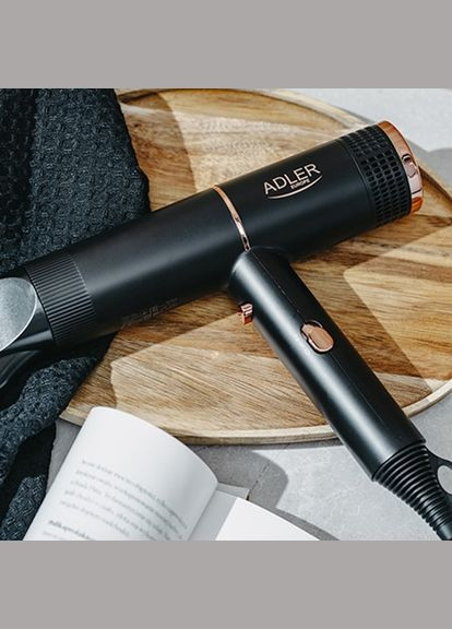 Фен для сушіння волосся AD 2278 1400 Вт чорний Adler (364790918)