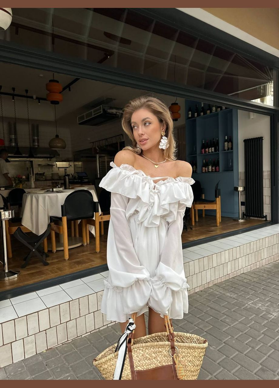 Молочна кежуал сукня N.Family однотонна