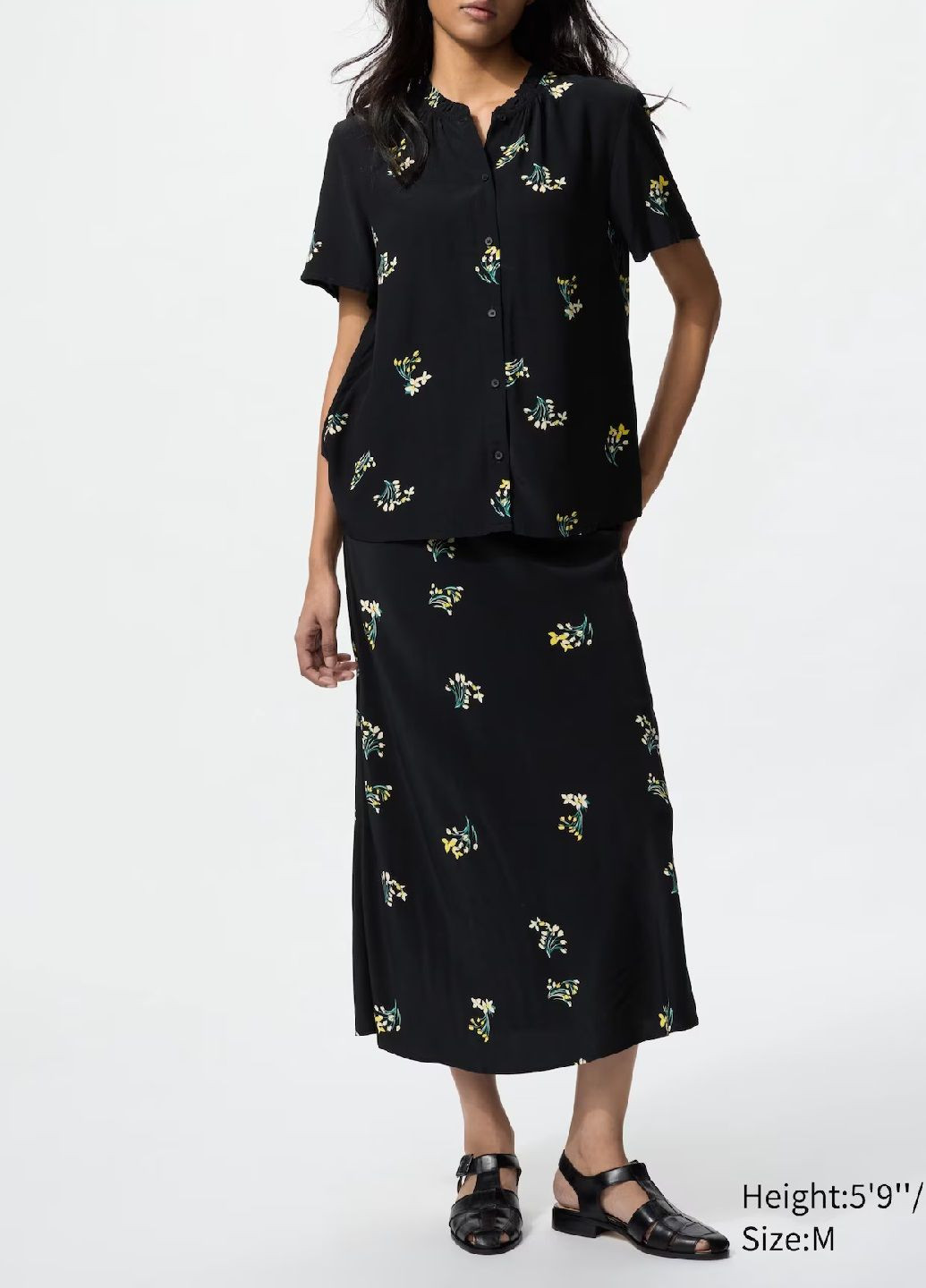 Чёрная блуза Uniqlo