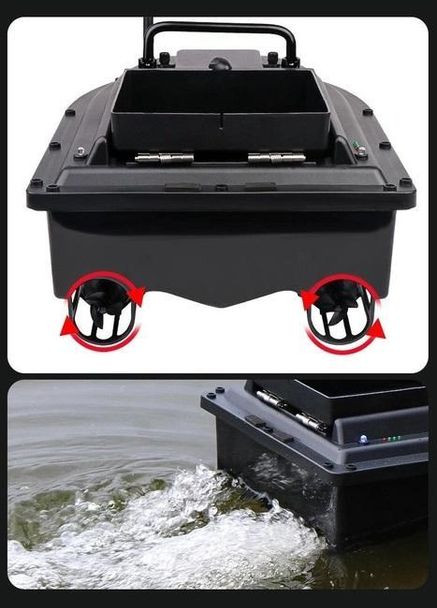 Кораблик на радіокеруванні для завезення підгодовування та снастей R3 + сумка для переноски Чорний (RT050674) Boer (317894209)