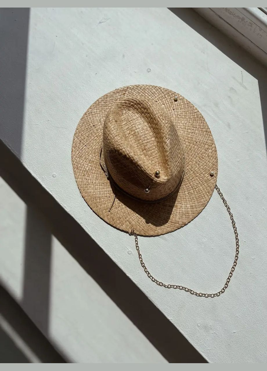 Шляпа женская соломенная Федор с цепью D.Hats (283022804)