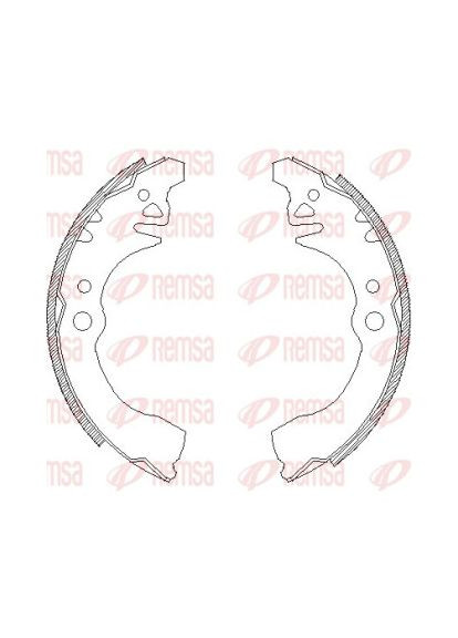 Колодка гальм. барабан. DAIHATSU CHARADE задн. (вир-во ) 4374.00 Remsa (342405369)