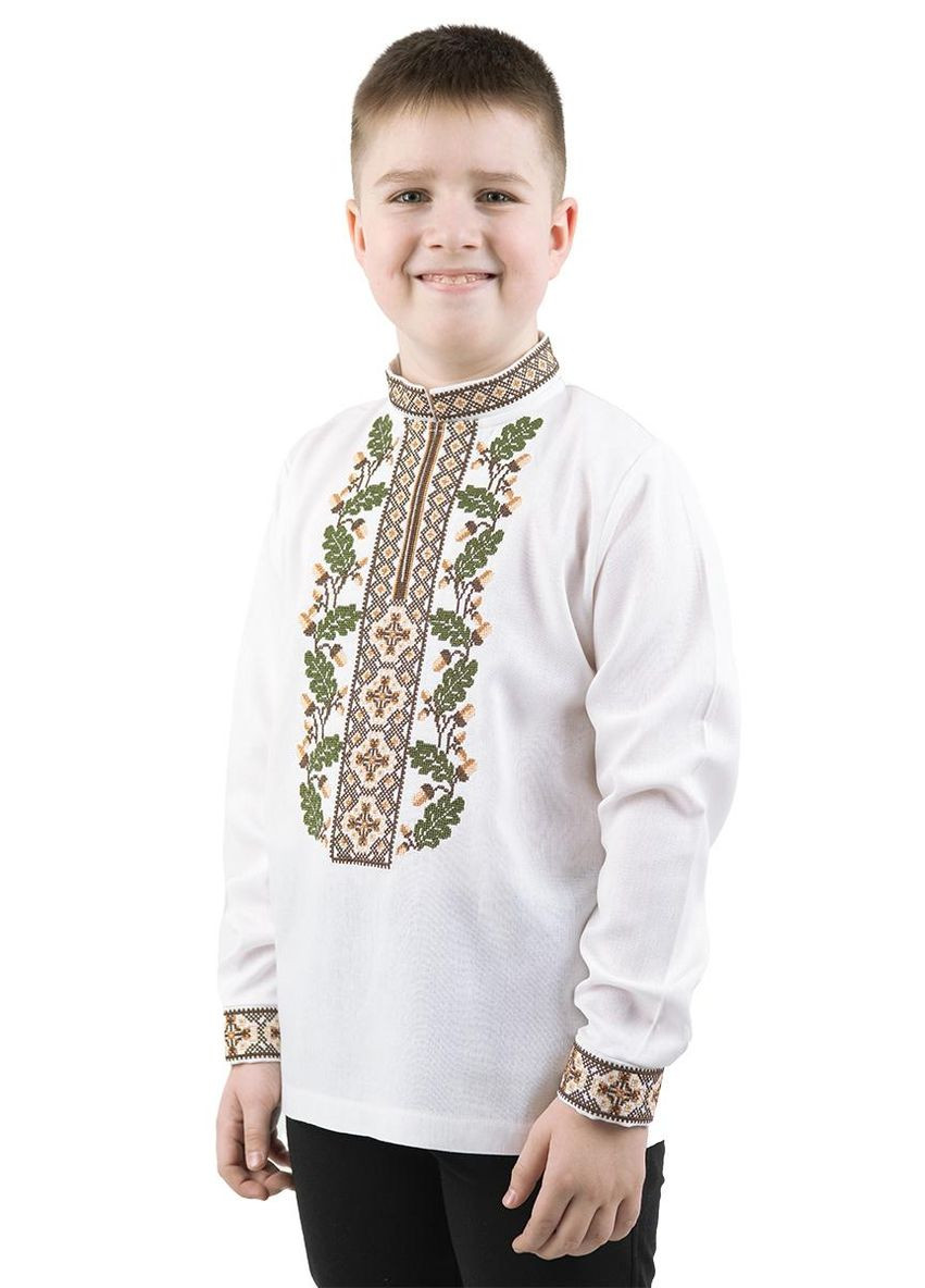 Вишиванка для хлопчика Дуб біла V&V 5360 (355802430)