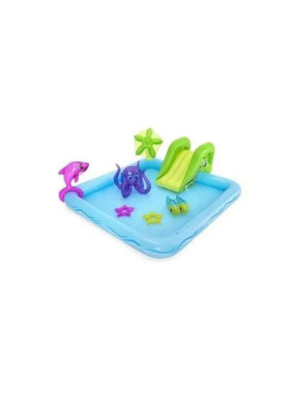 Ігровий центр-басейн надувний Акваріум 239x206x86см (53052) Bestway (364111638)