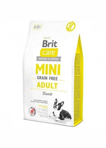 Сухой корм Care GF Mini Adult Lamb 2 kg (для взрослых собак миниатюрных пород) Brit (292257574)