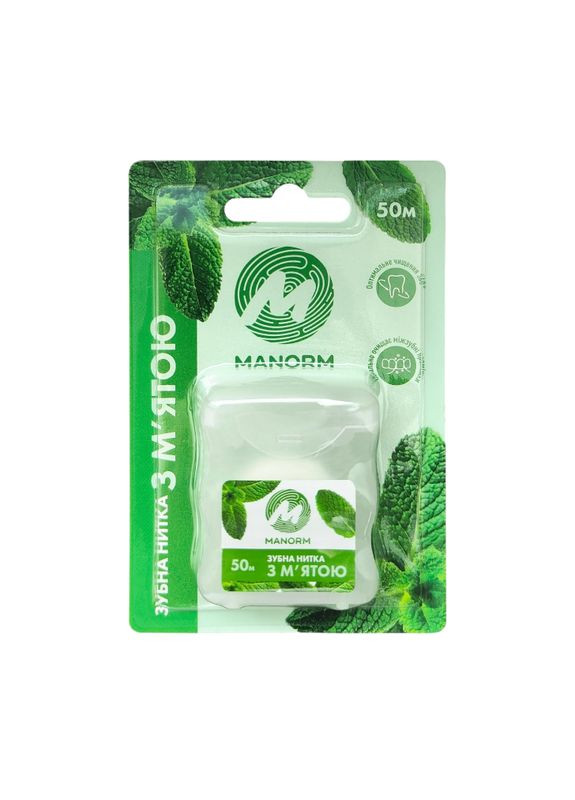 Зубна нитка з нейлону 50 м. ТМ Манорм 0194 Чистолайн (334894779)