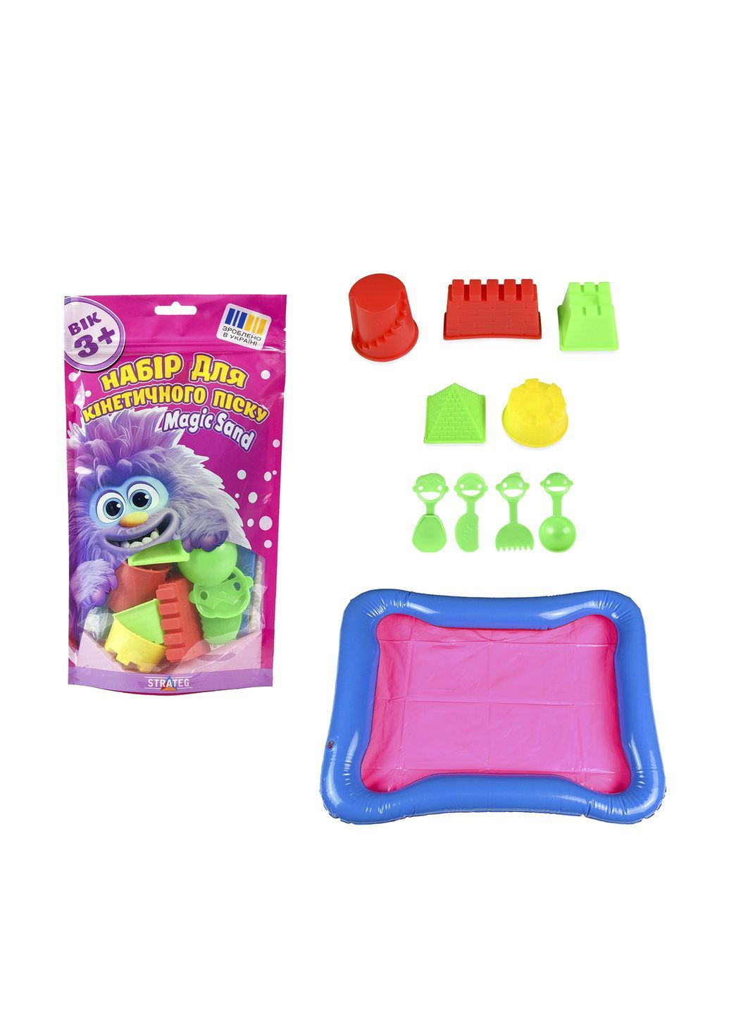 Набір для кінетичного піску «Magic Sand» колір різнокольоровий CB-00287189 Strateg (366082004)