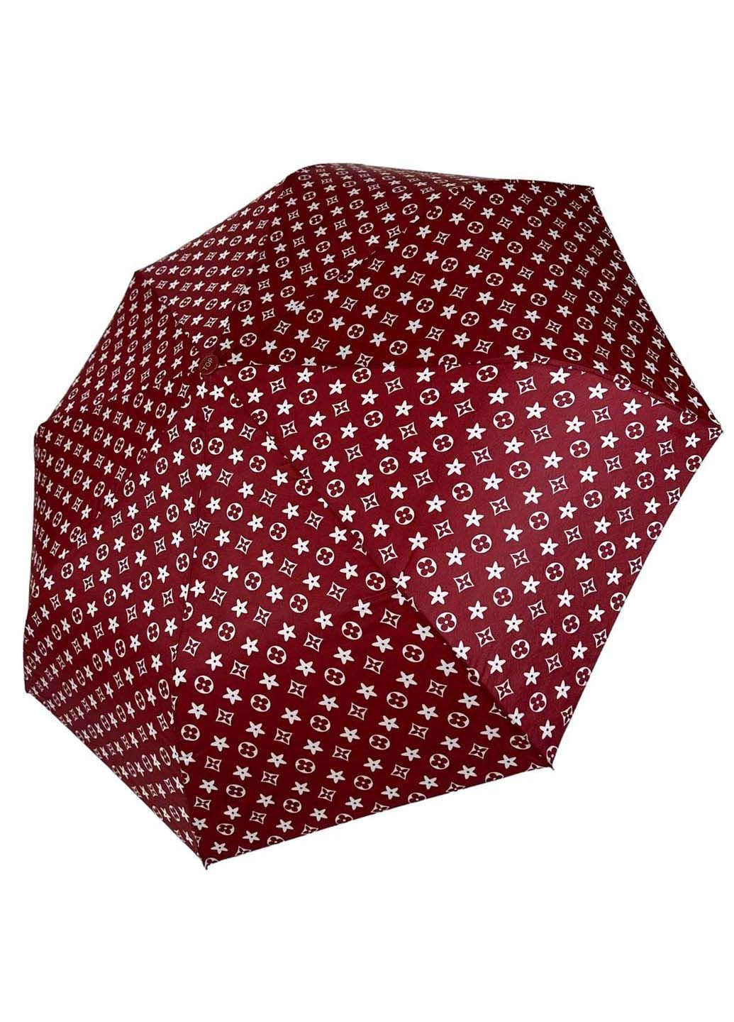 Женский зонт полуавтомат на 8 спиц с принтом Toprain (289977364)