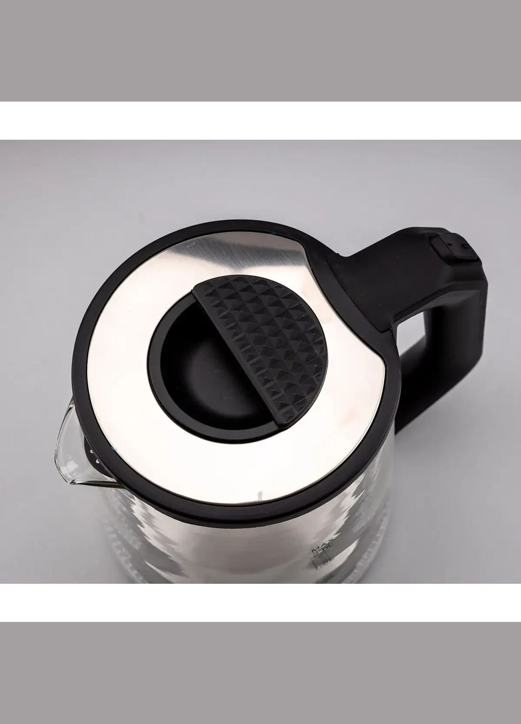 Электрочайник стеклянный (черный) EKG-2313 Grunhelm (348108863)