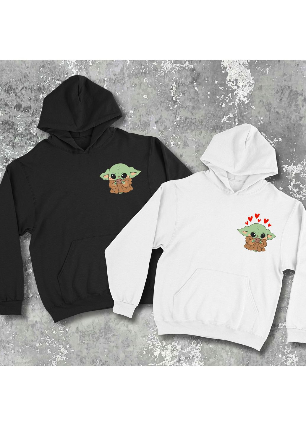 Парные тощие с принтом - Бейби йода! Hand Made (361266299)