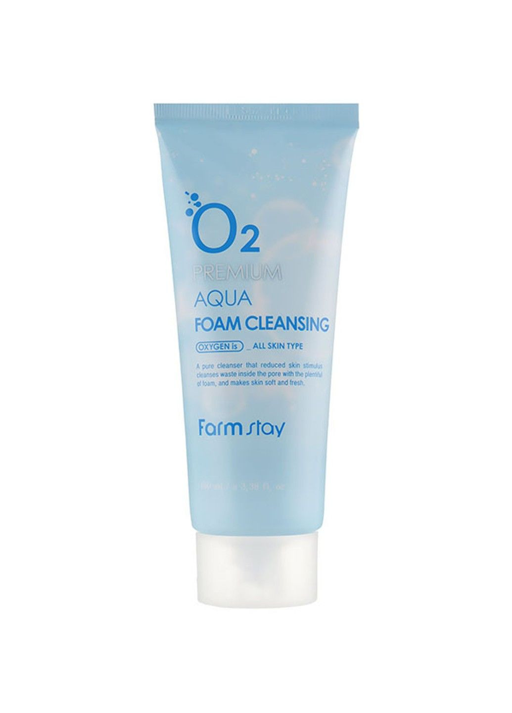Пінка для вмивання киснева O2 Premium Aqua Foam Cleansing 100ml FarmStay (292323691)