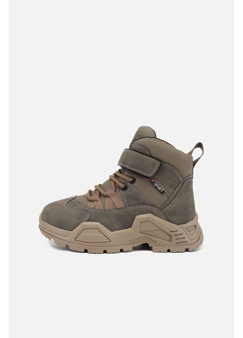 Коричневые зимние ботинки для мальчика цвет коричневый цб-00286671 Kimboo