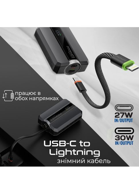 Powerbank Neo-10Uni 10000 mAh 30W Power Delivery Black (neo-10uni.black) Promate (323130598)