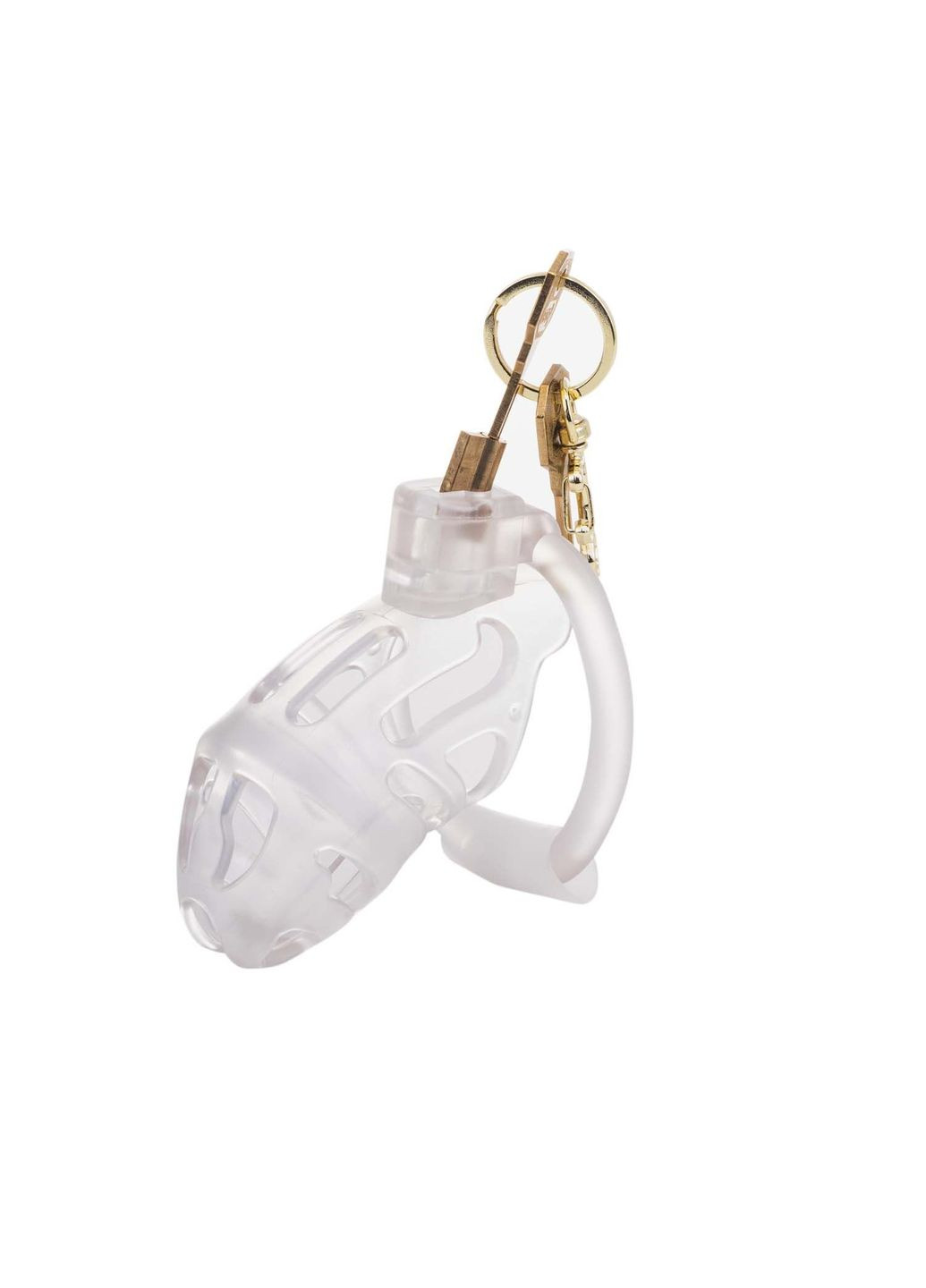 Клетка для пениса SEVANDA Plastic Penis Chastity Cage - Transparent Lockink (335387214)