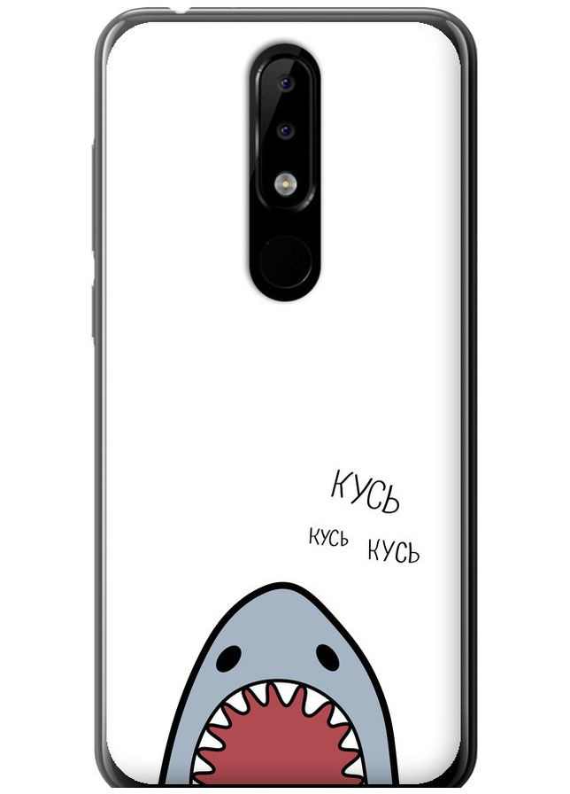 Силиконовый чехол 'Акула' для Endorphone Nokia 5.1 Plus (306822428)