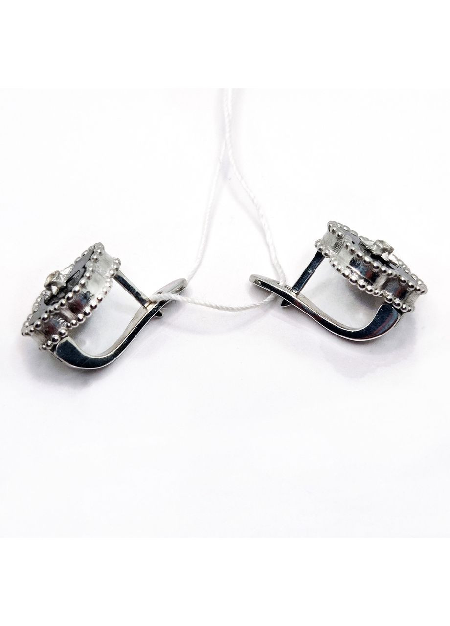 Сережки 'Кліф' срібло 925° 3,86г. чорний онікс родій () Bigsun 2063 (369798161)