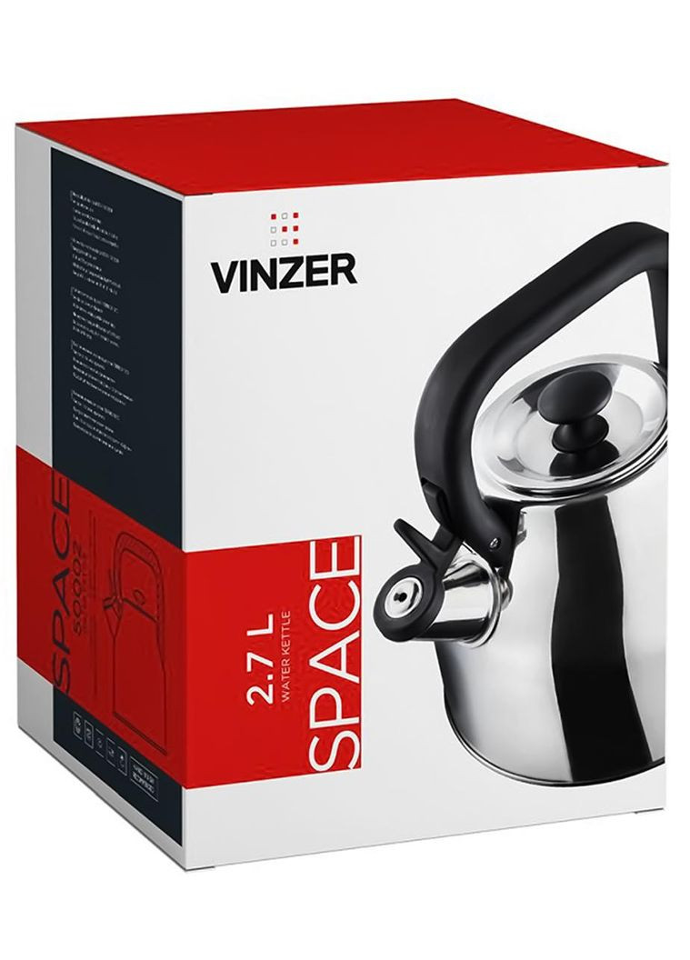 Чайник со свистком Space 2.7 л 50002 Vinzer (363873758)