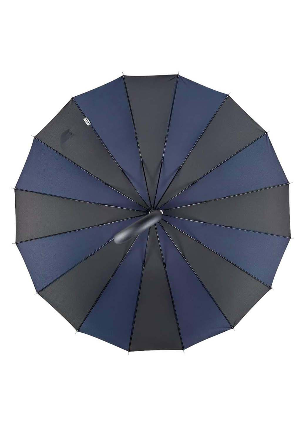 Жіноча парасолька-тростина на 16 спиць з контрастними секторами Toprain (289977532)
