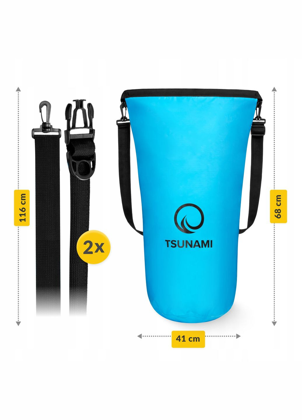 Гермомішок Dry Pack 30 л P-5907739313270 Sky Blue TSUNAMI (347645325)