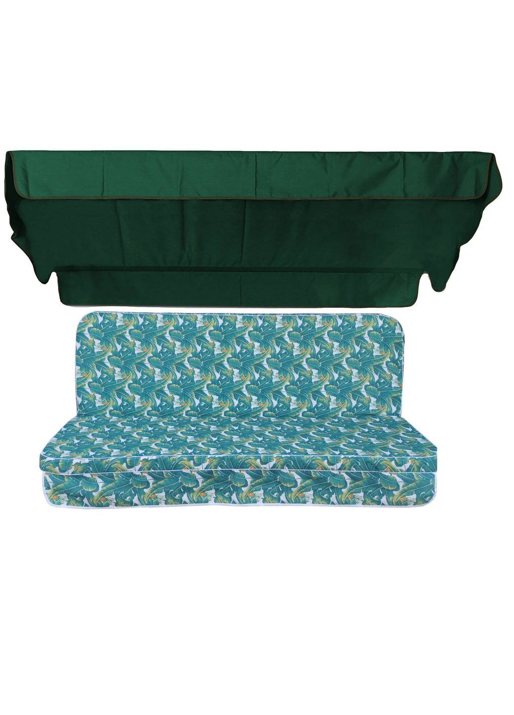 Комплект подушек для качелей Savanna 170x110x6 темнозеленый тент 120x200 eGarden (279784340)