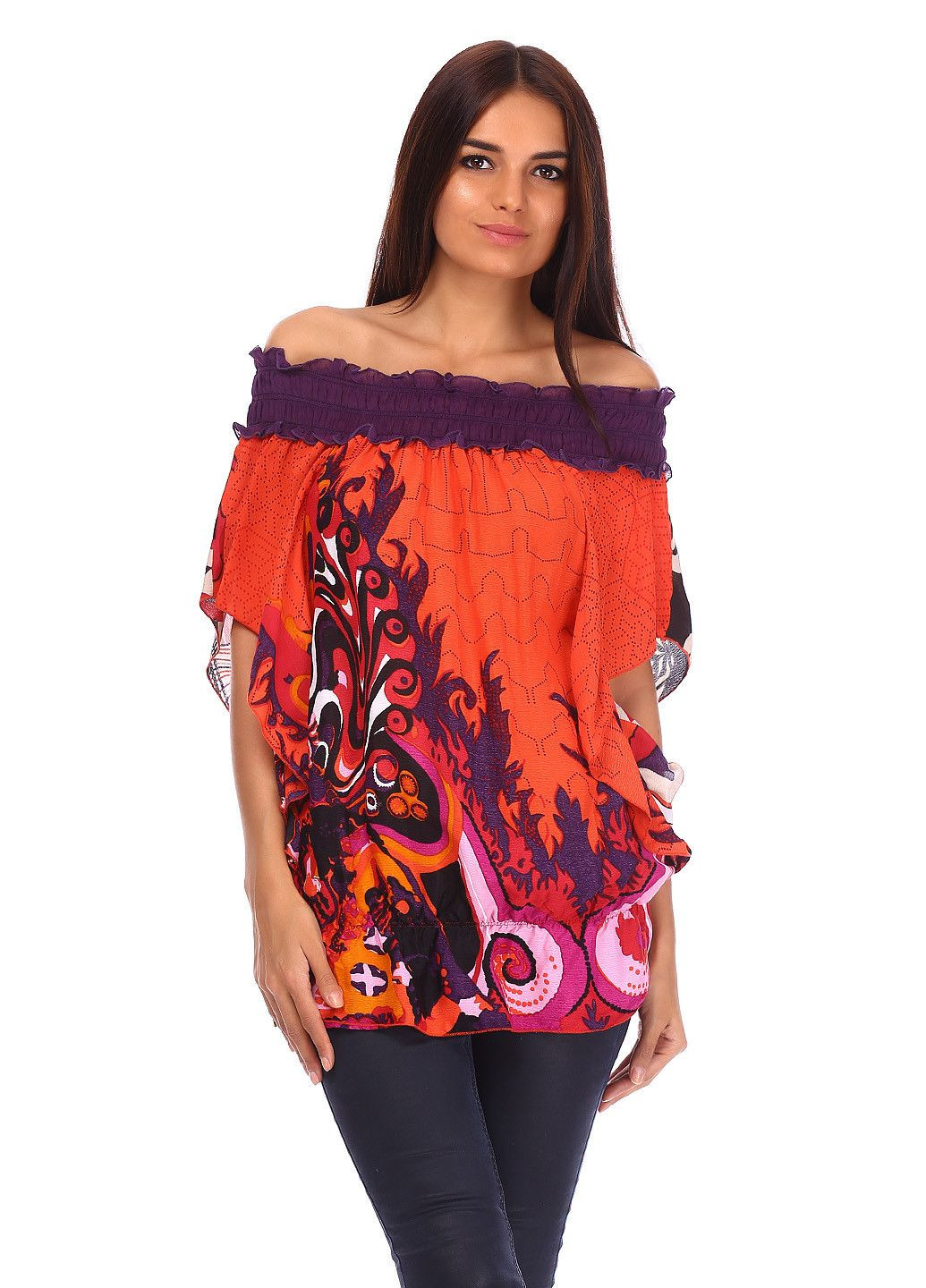 Оранжевая блуза оранжевый Dept