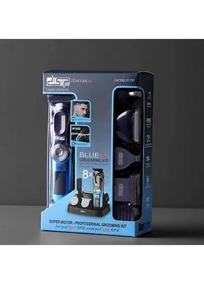 Машинка для стрижки та набір для догляду DSP Encore Pro GoldFX 91721 Блакитний No Brand (370606622)