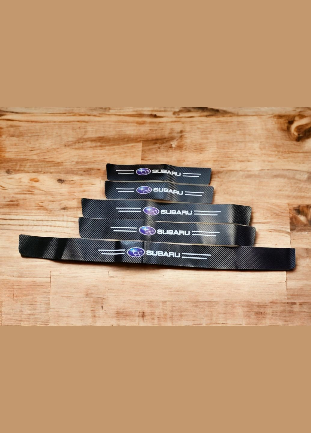 Защитная пленка накладка на пороги и бампер для Черный Карбон 5 шт. Subaru (330615609)