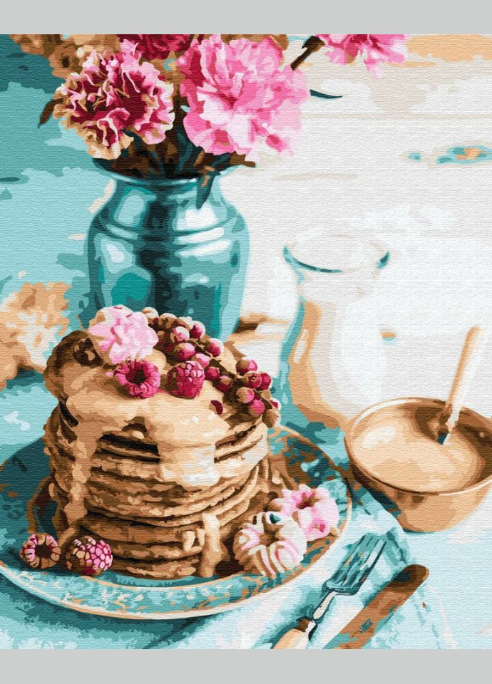 Картина по номерам. "Панкейки на завтрак" GX34848 Brushme (363128467)