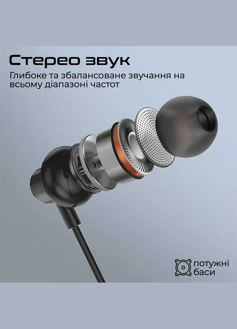 Гарнітура Silken-C Black Promate (336958294)