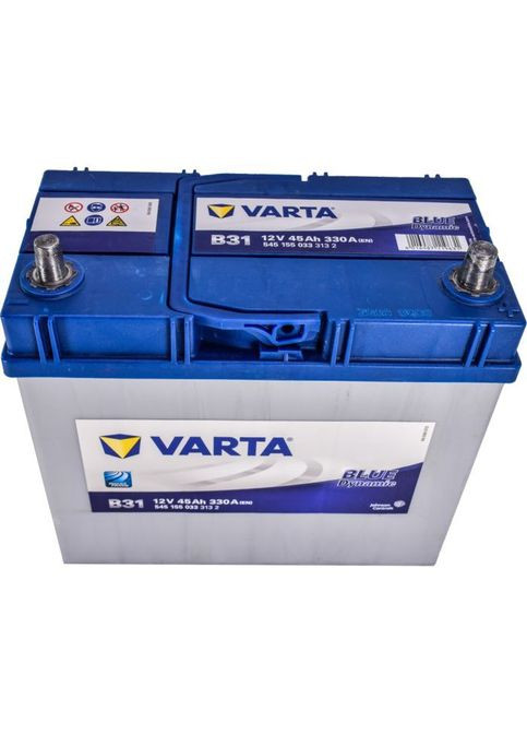 Автомобільний акумулятор (545155033) Varta Blue Dynamic 45Аh без нижн. бурта (361110471)